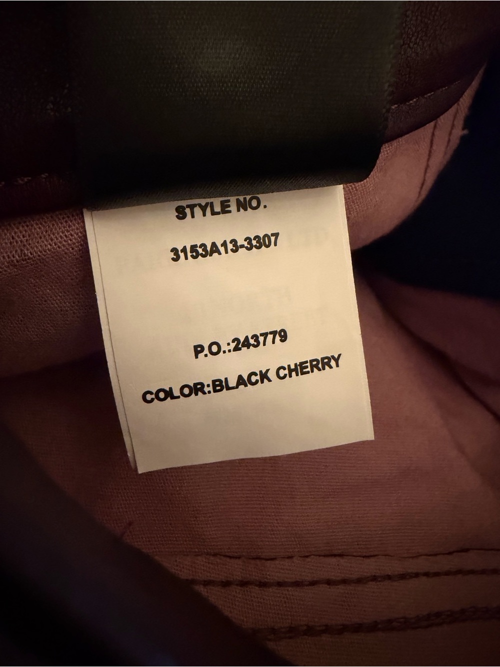NWOT Paige Hoxton Skinny Leather Pants in Black Cherry sz 28 - Picture 12 of 12